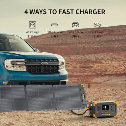 Pecron E300LFP Portable Power Station 600W 288Wh LiFePO4 Battery Solar Generator Power Bank Fast Charging for Home , RV, Camping-1