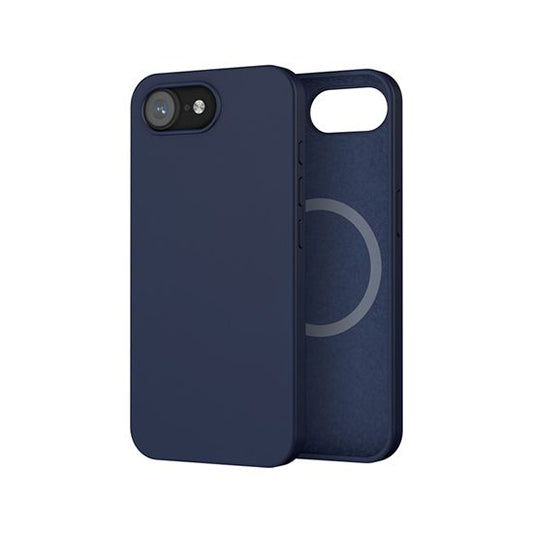 Coque silicone MagSafe iPhone 16e - Bleu-0